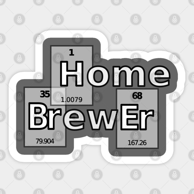 Periodic Homebrewer Sticker by PerzellBrewing